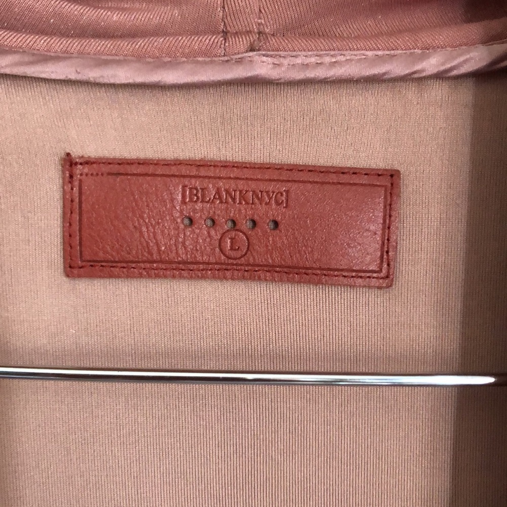 BLANKNyC Pink Crushed Velvet Zip up Moto Jacket - Picture 8 of 11
